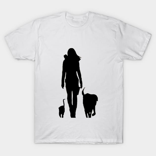 The Dog, The Cat and The Archer T-Shirt by kitispa